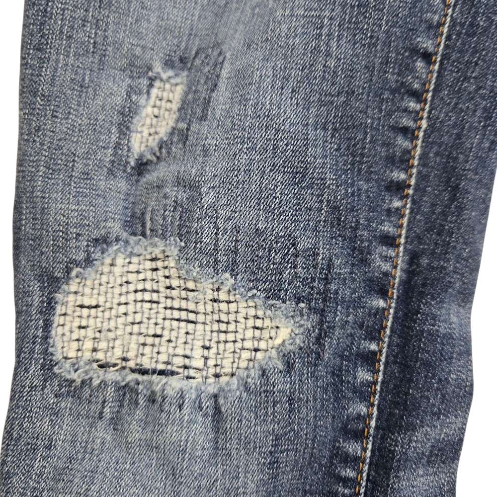 Classic Blue Distressed Women's Loft Jeans Sz2/26 - Picture 2 of 10